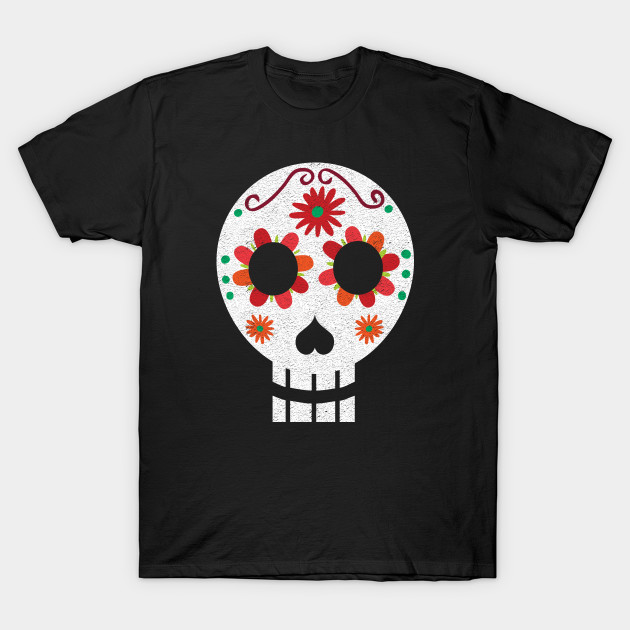 Dia de Los Muertos Verde T-Shirt-TOZ